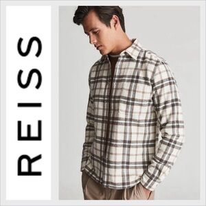 REISS Hooper checked Overshirt M